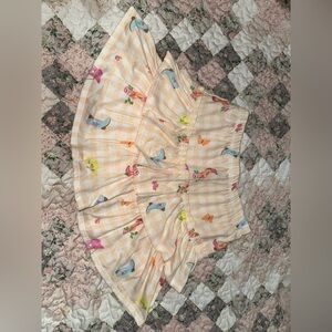 365 Kids Girls Cowgirl Plaid Checkered Tiered Ruffle Skirt Skort Bottoms